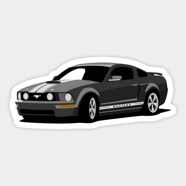 Ford Mustang Sticker by TheArchitectsGarage
